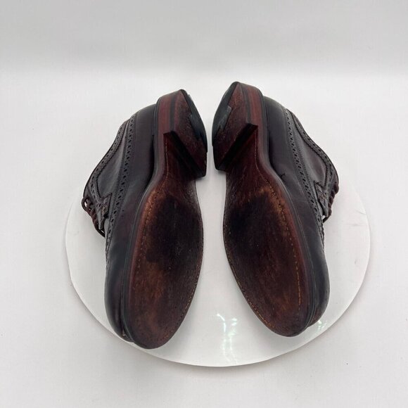 JCrew Ludlow Men Size UK 9 US 10 Brown Tan Leather Brogue Derby Dress Shoes - Picture 10 of 16